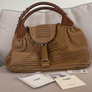 ‼️‼️SOLD‼️‼️
Fendi Pleated Nappa Spy